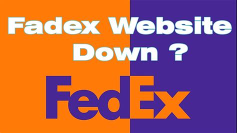 FedEx Website Down